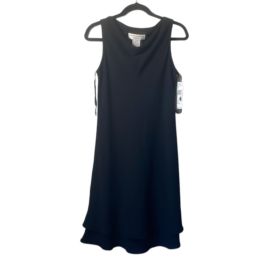 NWT Jones New York size 12 LBD sleeveless cowl neck career business
